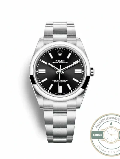 Superclone Rolex Oyster Perpetual Lady 41mm Dial Black 124300 - Affordable Luxury Replica Timepiece