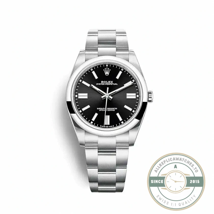 Superclone Rolex Oyster Perpetual Lady 41mm Dial Black 124300 - Affordable Luxury Replica Timepiece