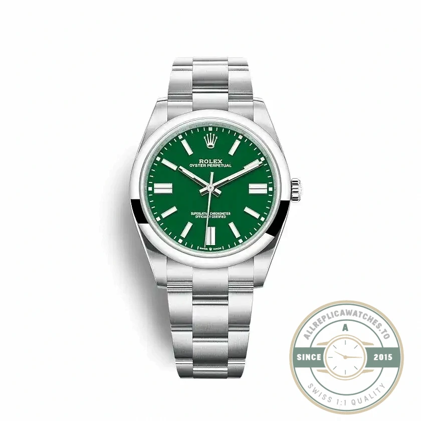 Superclone Rolex Oyster Perpetual Lady 41mm Dial Green 124300 - Factory Super Clone Watch