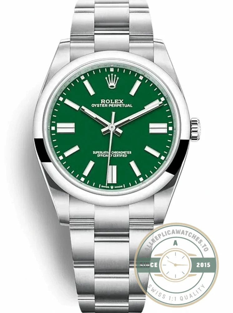 Superclone Rolex Oyster Perpetual Lady 41mm Dial Green 124300 - Affordable Luxury Replica Timepiece