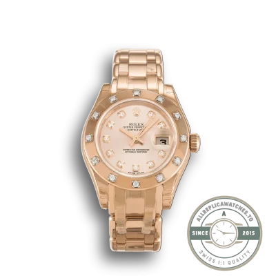 Superclone Rolex Pearlmaster 29mm Dial Rose 80315 - Affordable Luxury Replica Timepiece