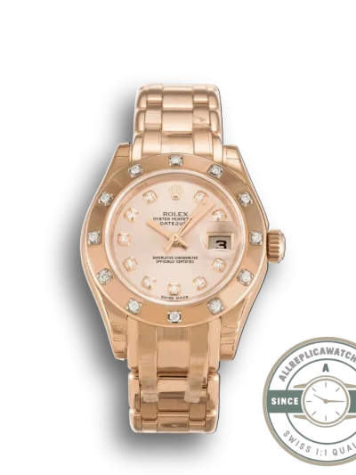 Superclone Rolex Pearlmaster 29mm Dial Rose 80315 - Affordable Luxury Replica Timepiece