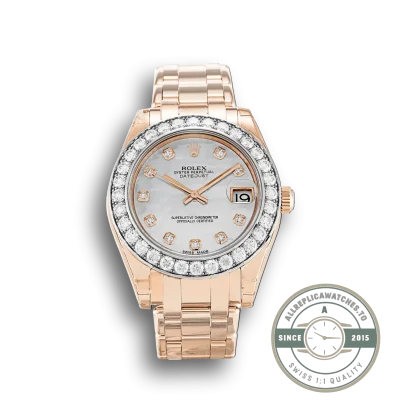 Superclone Rolex Pearlmaster 34mm Dial Mother of Pearl 81285 - Swiss Movement Replica Watch