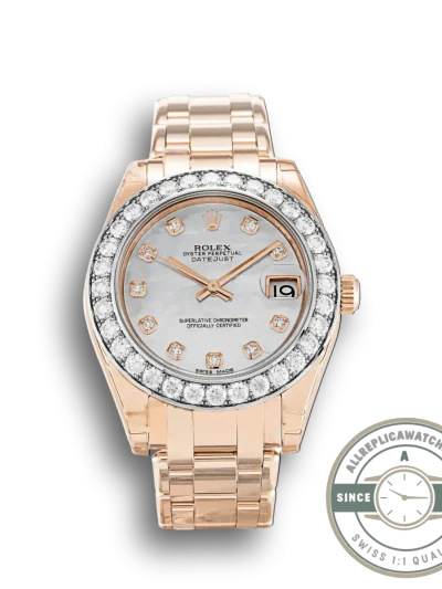 Superclone Rolex Pearlmaster 34mm Dial Mother of Pearl 81285 - Swiss Movement Replica Watch