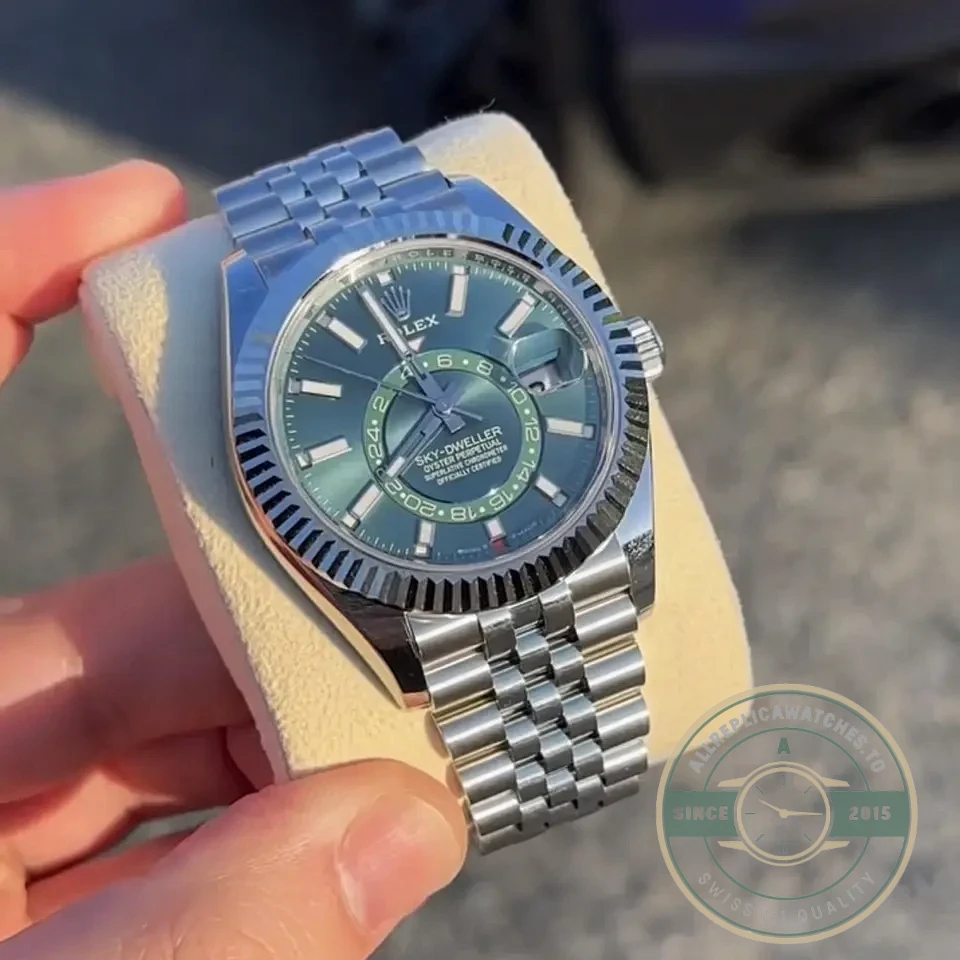 Superclone Rolex Sky-Dweller 326238 42mm Mint Dial - Luxury Replica Watch
