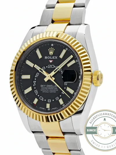 Superclone Rolex Sky-Dweller 326933 42mm Bright Black Dial - Factory Super Clone Watch