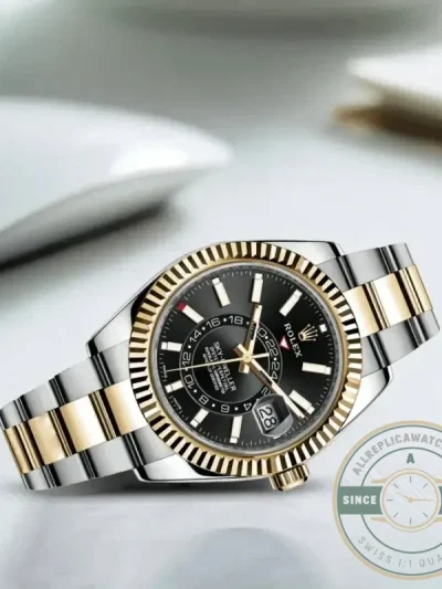 Superclone Rolex Sky-Dweller 326933 42mm Bright Black Dial - Affordable Super Clone Watch