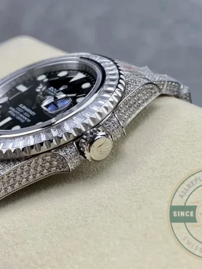 Superclone Rolex Submariner Iced Out 116610LN 41mm Black Dial - Factory Super Clone Watch