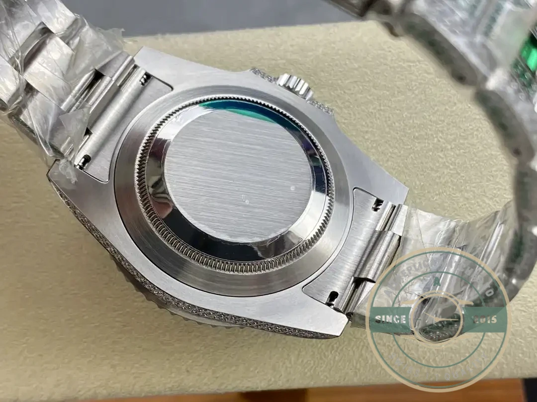 Superclone Rolex Submariner Iced Out 126610LV Black Dial - Factory Super Clone Watch
