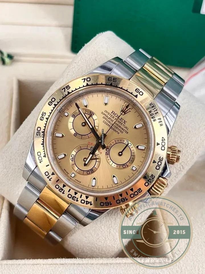 Superclone Rolex Super Universe Chronograph Daytona 116503 Gold Dial - 1:1 Swiss Replica Watch