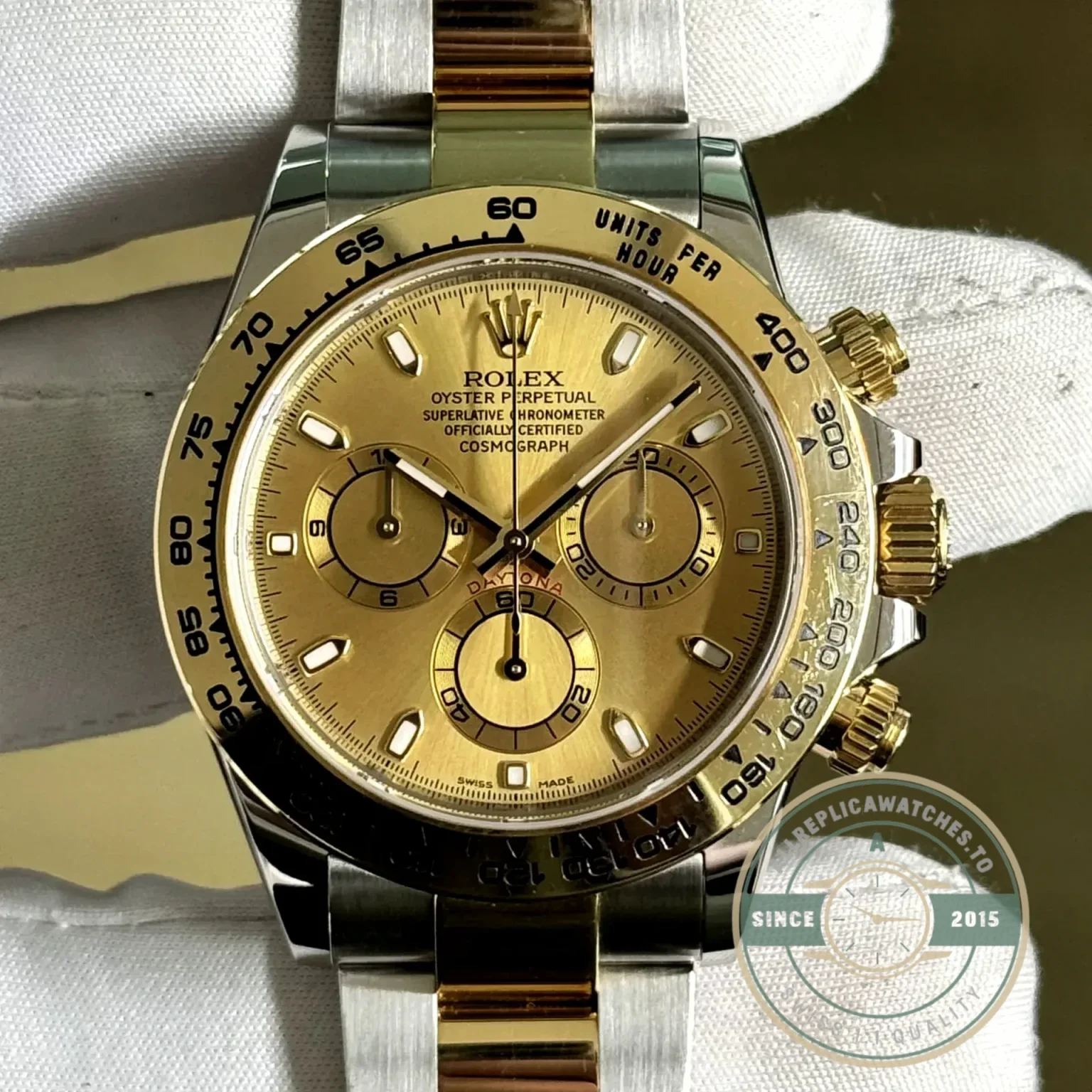 Superclone Rolex Super Universe Chronograph Daytona 116503 Gold Dial - Top-Tier Swiss Replica Watch
