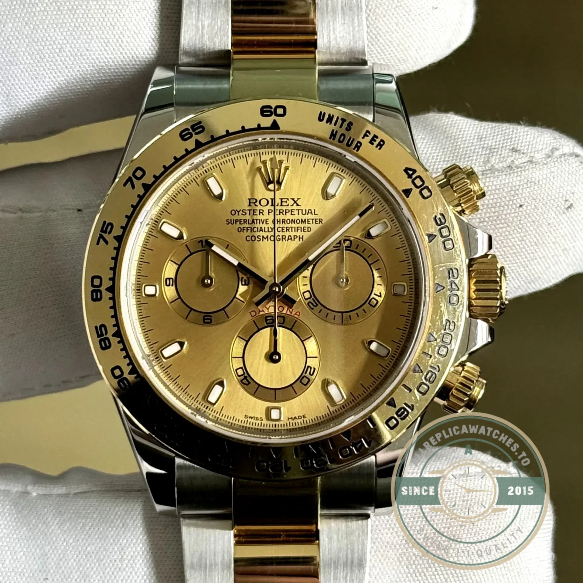 Superclone Rolex Super Universe Chronograph Daytona 116503 Gold Dial - Top-Tier Swiss Replica Watch