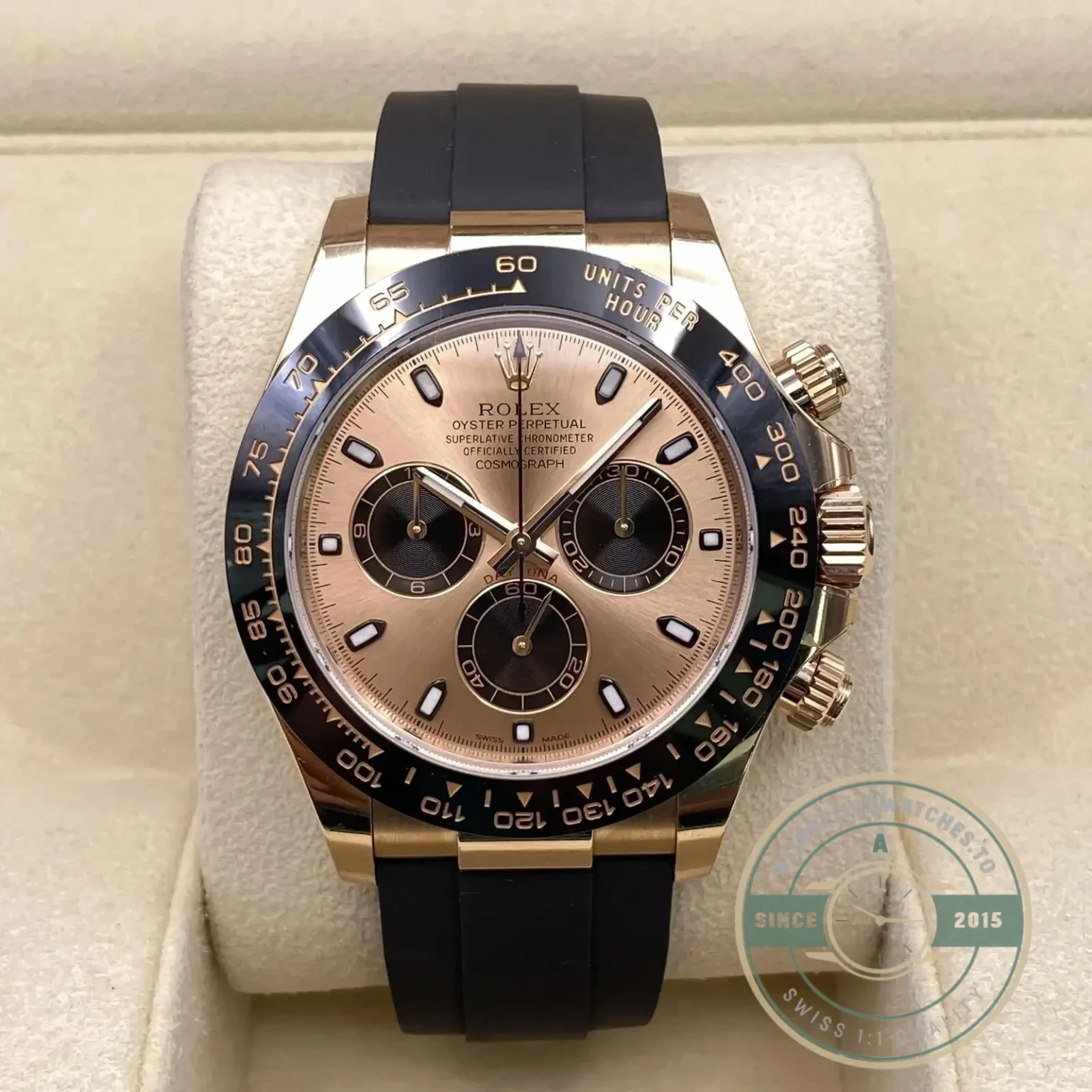 Superclone Rolex Super Universe Chronograph Daytona 116515 Rose Gold Dial - Budget Luxury Replica Watch