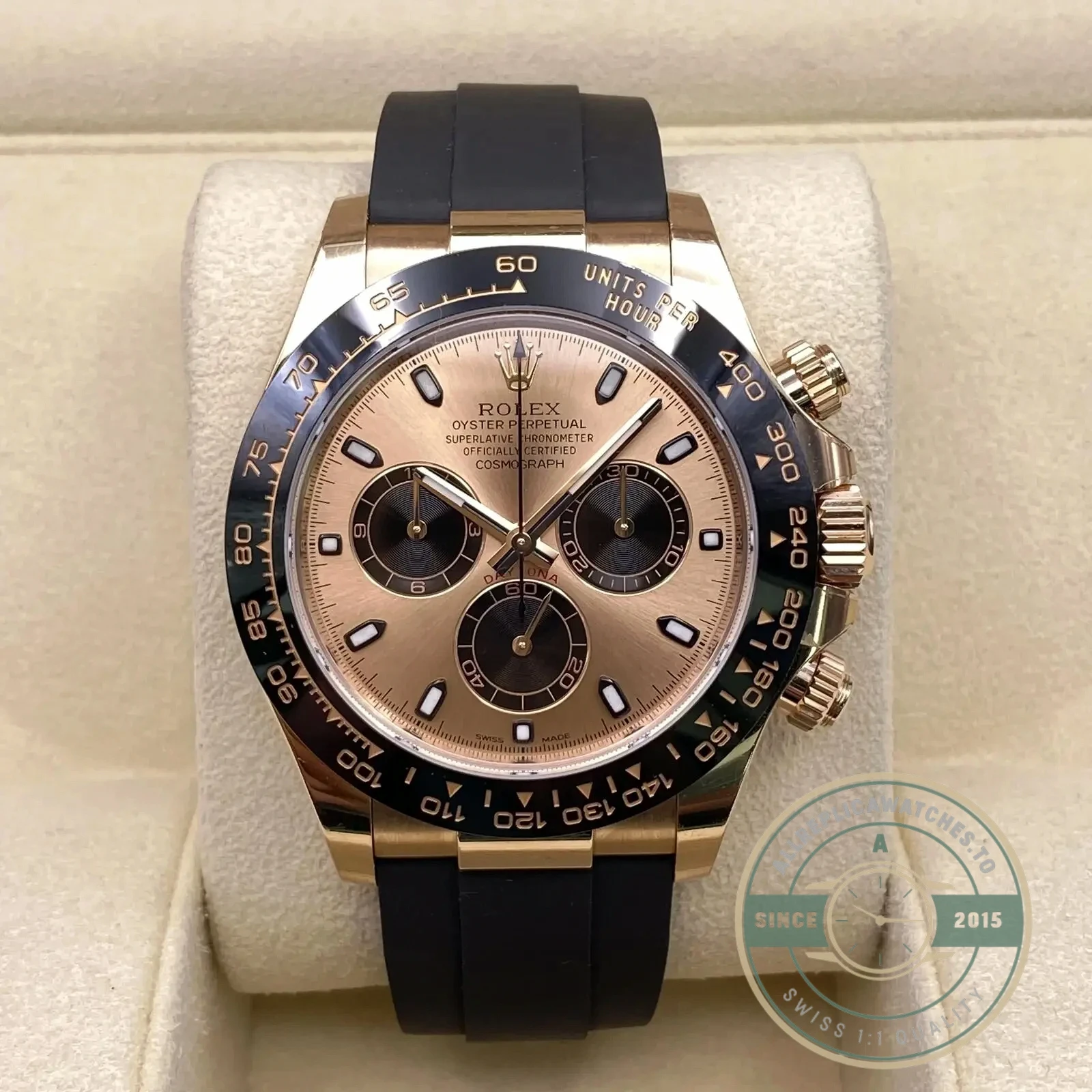 Superclone Rolex Super Universe Chronograph Daytona 116515 Rose Gold Dial - Budget Luxury Replica Watch