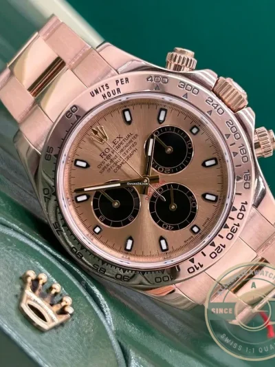 Superclone Rolex Super Universe Chronograph Daytona m116505 Rose Gold Dial - Top-Tier Swiss Replica Watch