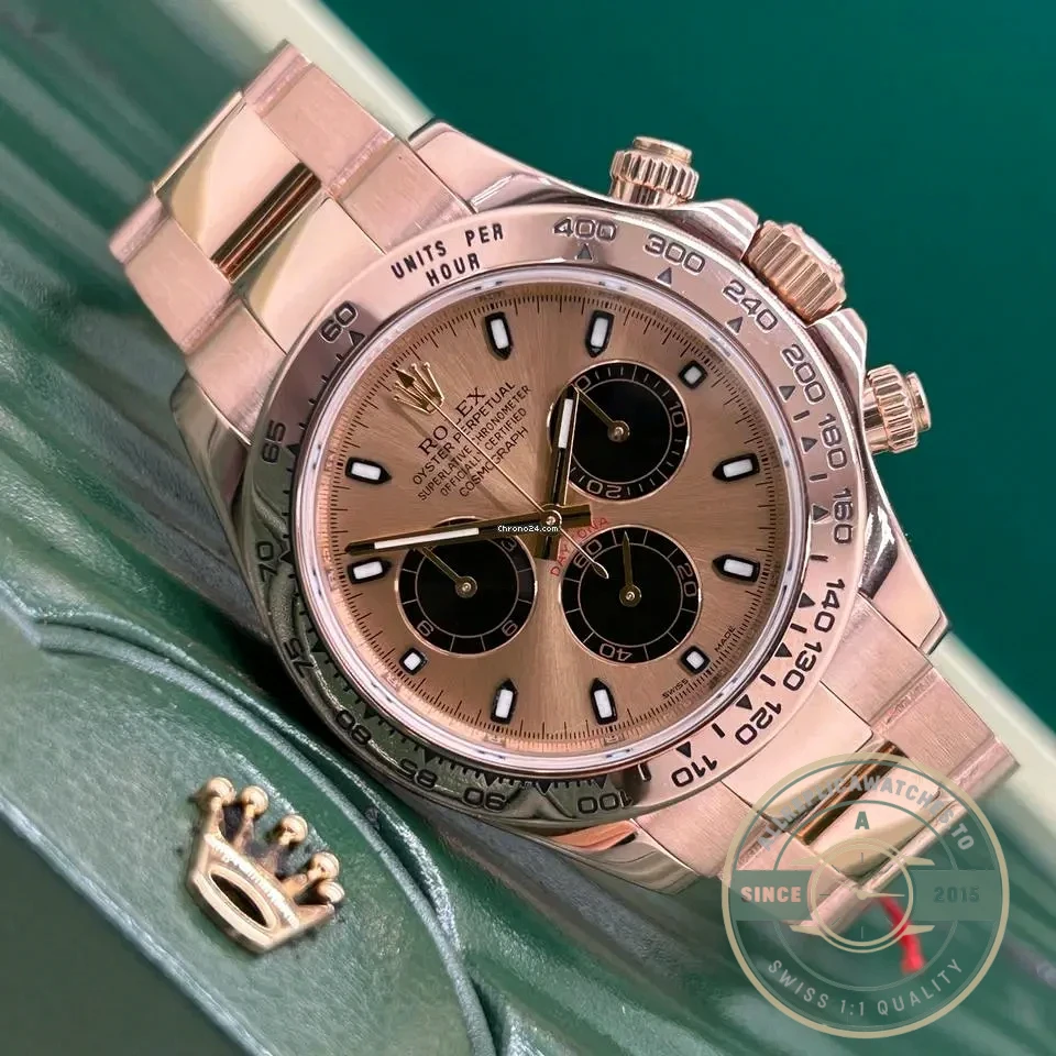 Superclone Rolex Super Universe Chronograph Daytona m116505 Rose Gold Dial - Top-Tier Swiss Replica Watch