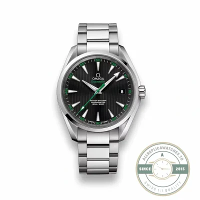 Omega Seamaster Aqua Terra 150m 42mm clone, ref 231.10.42.21.01.004, black dial in steel