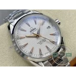 Steel bracelet on a butterfly deployant clasp, super clone Seamaster Aqua Terra at 42mm