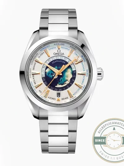 Superclone Omega Speedmaster World Time 220.10.43.22.03.001 - Top-Tier Swiss Replica Watch