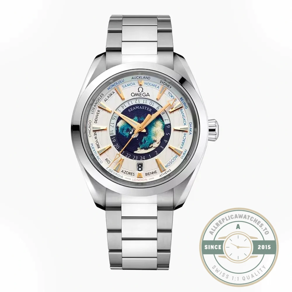 Superclone Omega Speedmaster World Time 220.10.43.22.03.001 - Top-Tier Swiss Replica Watch