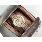 Fully stone-set pavé dial without a date window, fully paved Twenty~4 7300/1450R-001