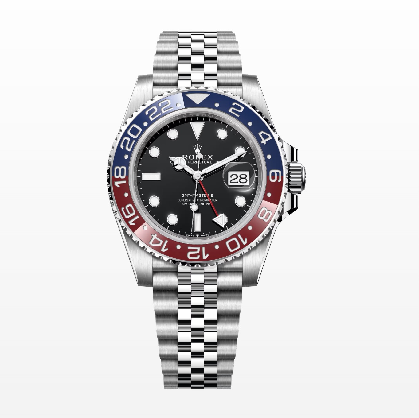 Replica Rolex GMT-Master II 40mm Dial Black 126710BLRO Jubilee "Pepsi" - Luxury Replica Watch
