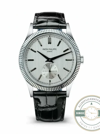 Clone Calatrava Patek 6119R-003 White Gold 39mm White Dial - Budget Luxury Replica Watch