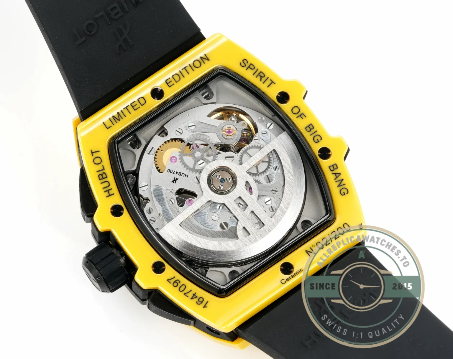 Clone Hublot Spirit of Big Bang Yellow Ceramic 642.CY.011Y.RX - Budget Luxury Replica Watch