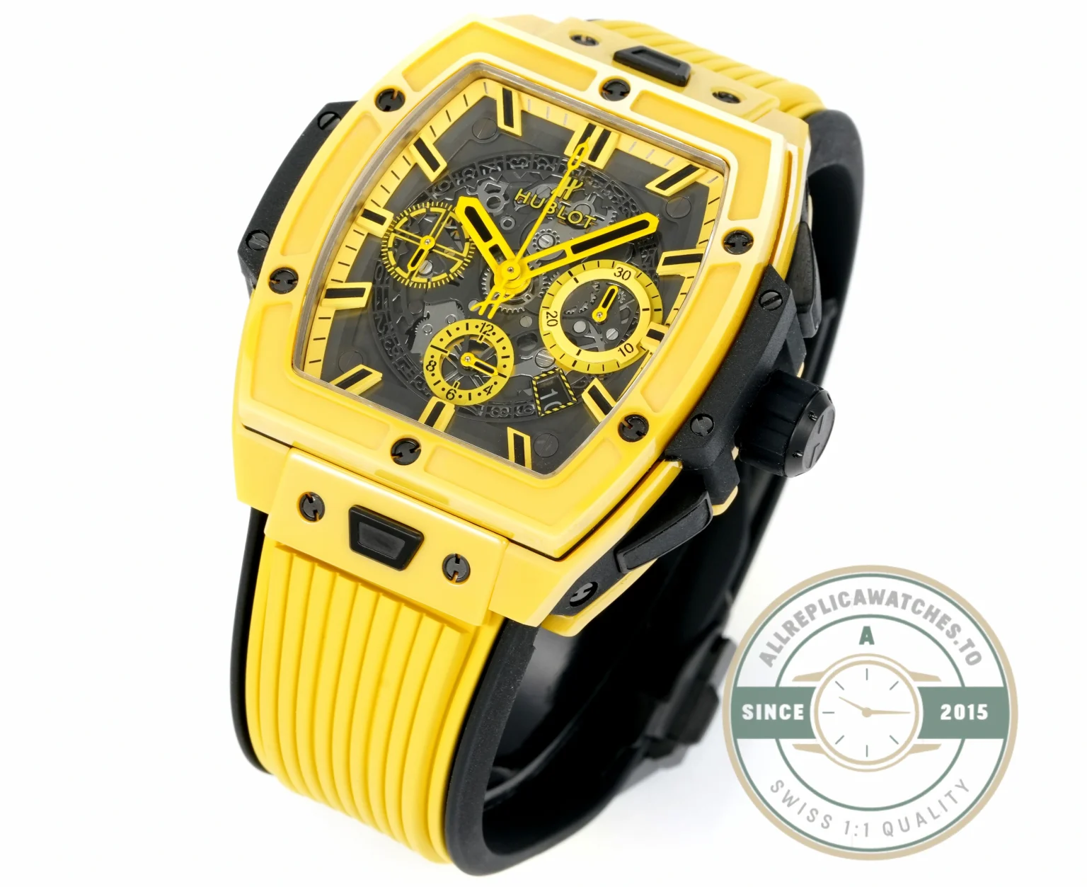 Clone Hublot Spirit of Big Bang Yellow Ceramic 642.CY.011Y.RX - Factory Super Clone Watch