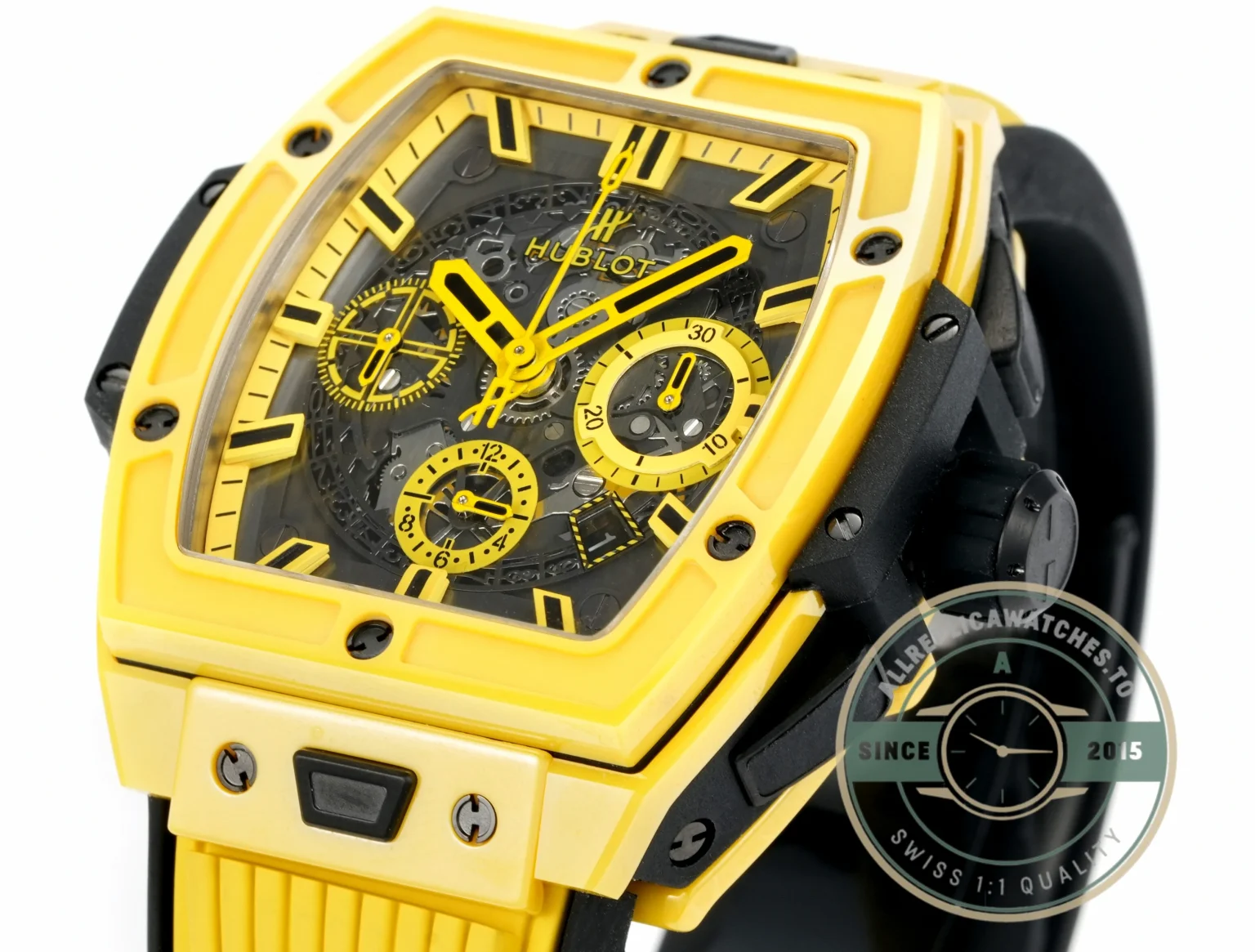 Clone Hublot Spirit of Big Bang Yellow Ceramic 642.CY.011Y.RX - High-Grade Replica Watch