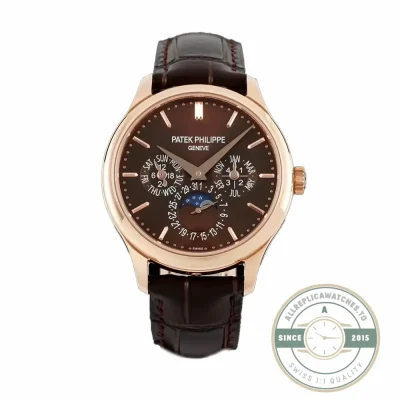 Clone Patek Complication 5140R-012 Rose Gold 37.2mm Brown Dial - Luxury Replica Watch