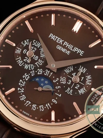 Clone Patek Complication 5140R-012 Rose Gold 37.2mm Brown Dial - Affordable Super Clone Watch