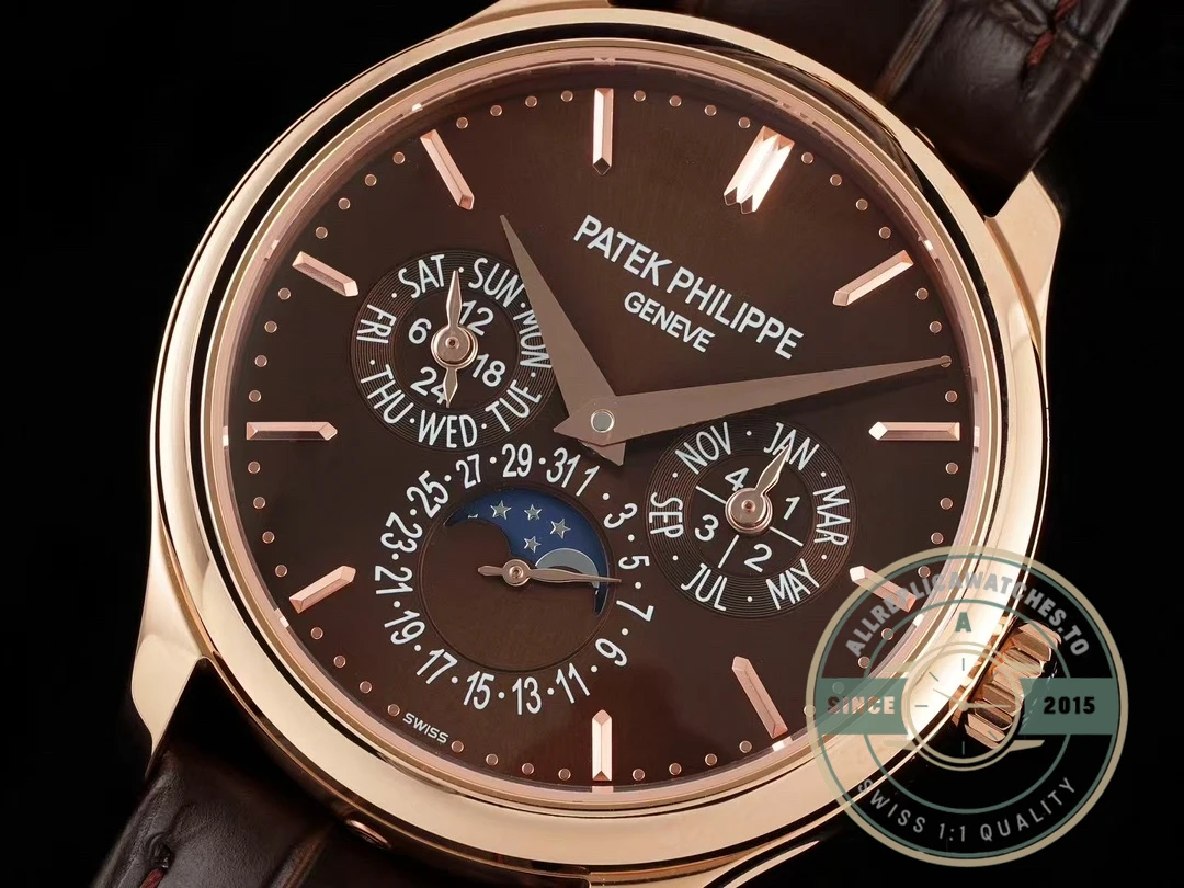 Clone Patek Complication 5140R-012 Rose Gold 37.2mm Brown Dial - Affordable Super Clone Watch