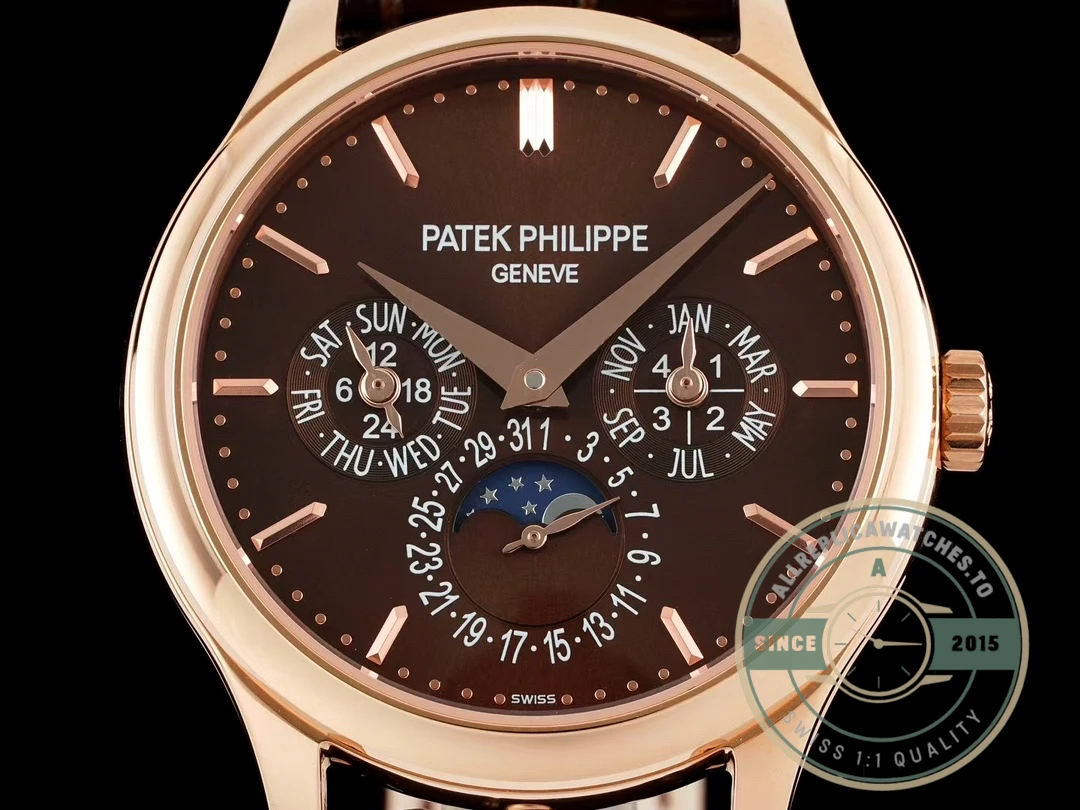 Clone Patek Complication 5140R-012 Rose Gold 37.2mm Brown Dial - Swiss-Made Clone Watch