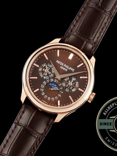 Clone Patek Complication 5140R-012 Rose Gold 37.2mm Brown Dial - High-Grade Replica Watch