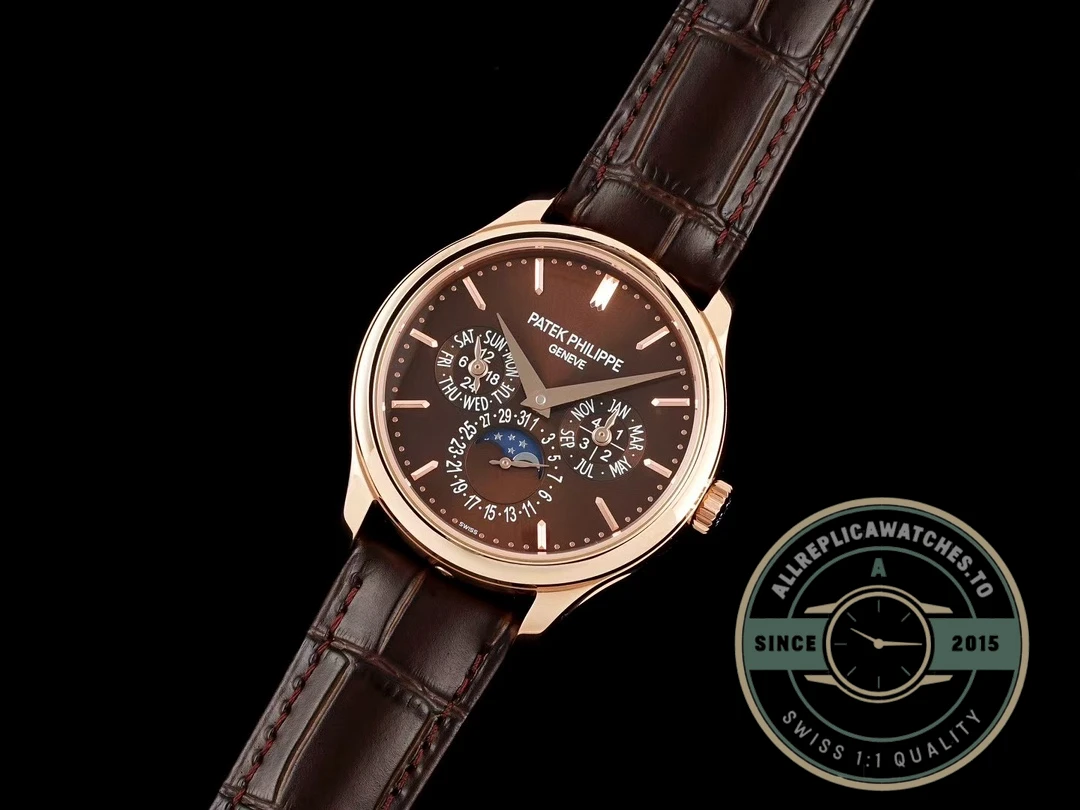 Clone Patek Complication 5140R-012 Rose Gold 37.2mm Brown Dial - High-Grade Replica Watch