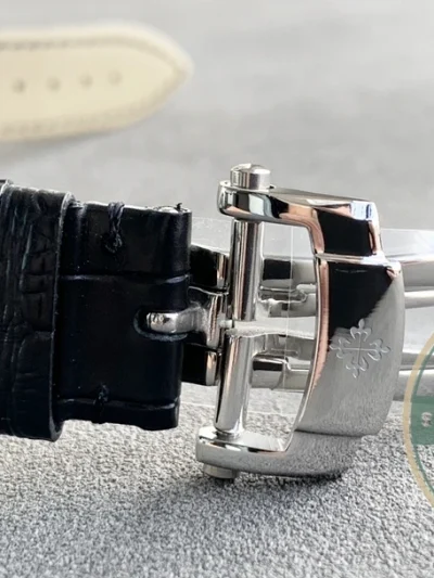 Clone Patek Tourbillon Moonphase Black Dial - 1:1 Swiss Replica Watch