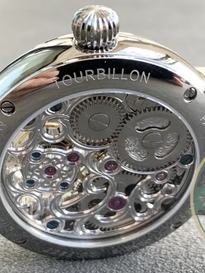 Clone Patek Tourbillon Moonphase Black Dial - Premium Super Clone Watch