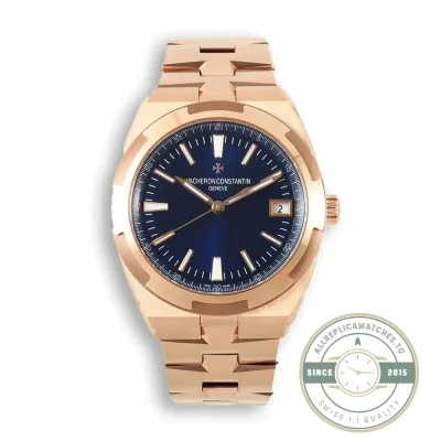 Clone Vacheron Constantin Overseas 4500V110R-B705 Rose Gold, Blue Dial - Swiss Movement Replica Watch