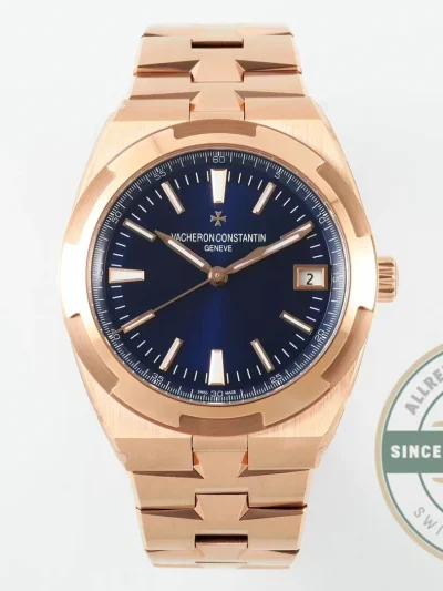 Clone Vacheron Constantin Overseas 4500V110R-B705 Rose Gold, Blue Dial - Budget Luxury Replica Watch