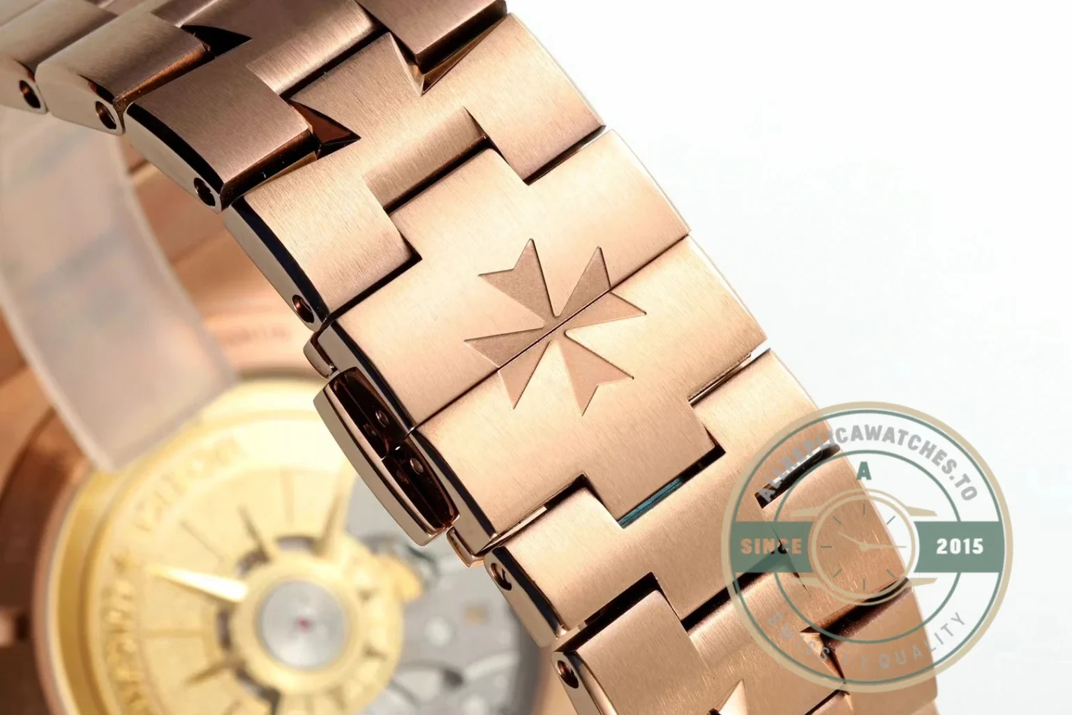 Clone Vacheron Constantin Overseas 4500V110R-B705 Rose Gold, Blue Dial - Affordable Super Clone Watch