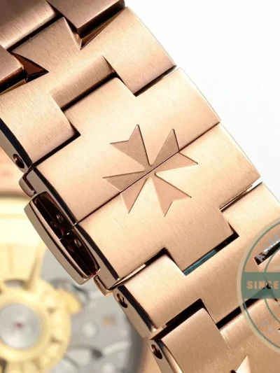Clone Vacheron Constantin Overseas 4500V110R-B705 Rose Gold, Blue Dial - Affordable Super Clone Watch
