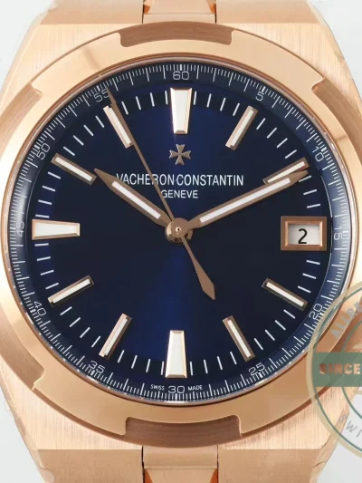 Clone Vacheron Constantin Overseas 4500V110R-B705 Rose Gold, Blue Dial - Factory Super Clone Watch
