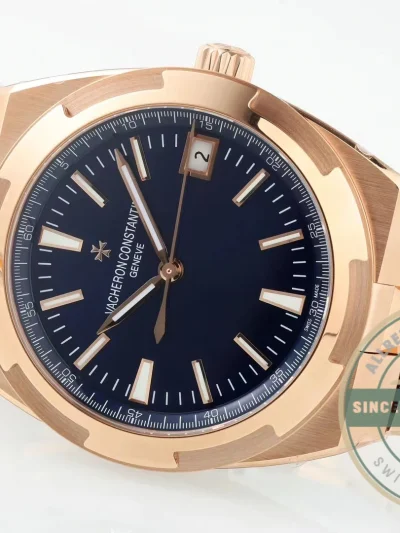 Clone Vacheron Constantin Overseas 4500V110R-B705 Rose Gold, Blue Dial - Top-Tier Swiss Replica Watch