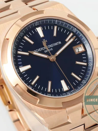 Clone Vacheron Constantin Overseas 4500V110R-B705 Rose Gold, Blue Dial - Budget Luxury Replica Watch