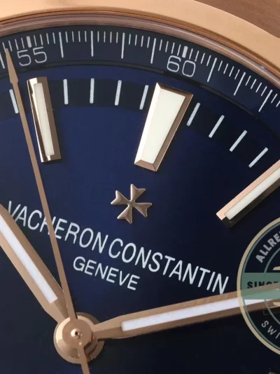 Clone Vacheron Constantin Overseas 4500V110R-B705 Rose Gold, Blue Dial - High-Grade Replica Watch