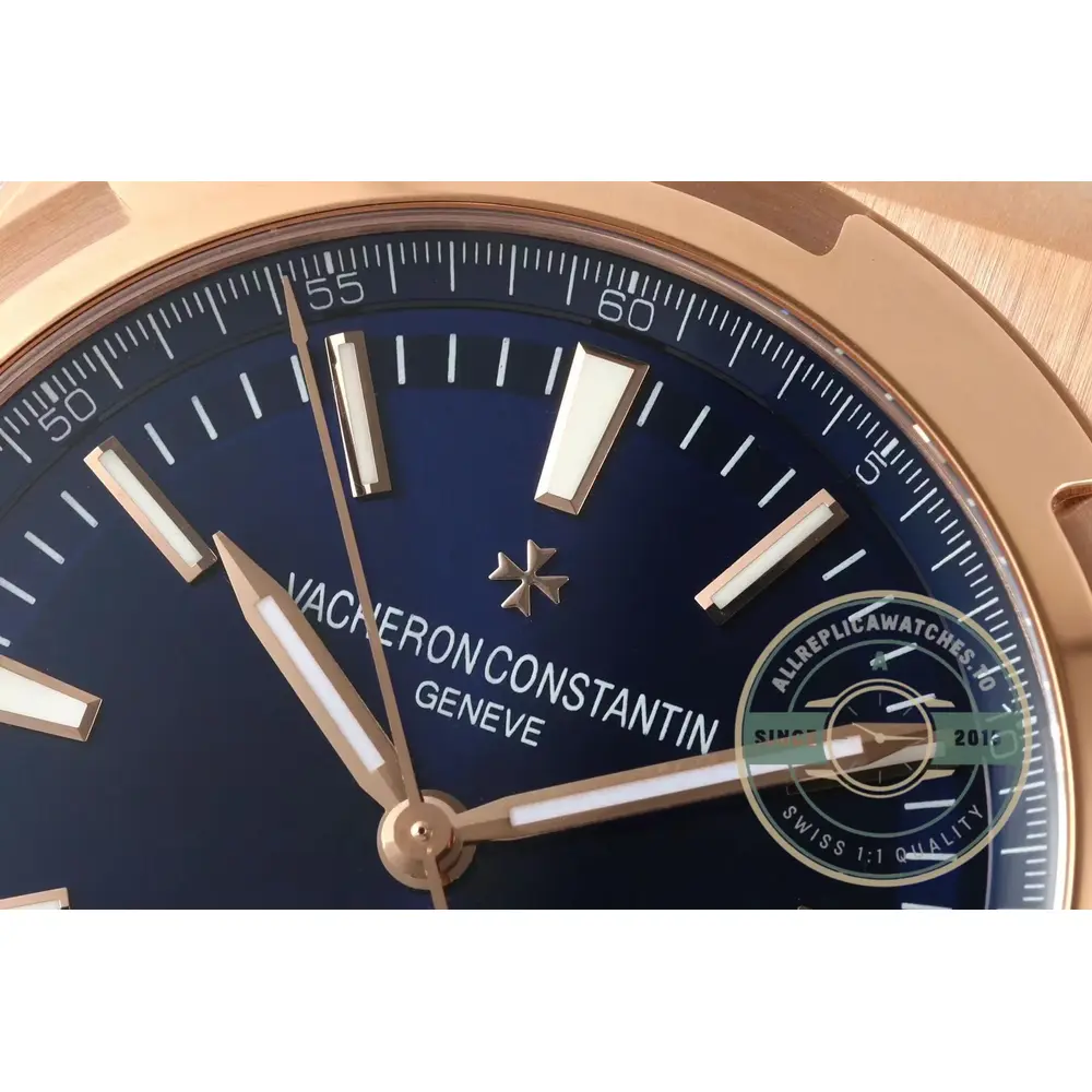Clone Vacheron Constantin Overseas 4500V110R-B705 Rose Gold, Blue Dial - High-Grade Replica Watch