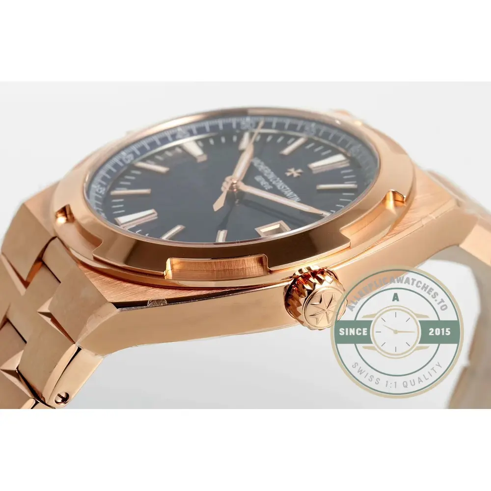 Clone Vacheron Constantin Overseas 4500V110R-B705 Rose Gold, Blue Dial - Best Quality Replica Watch