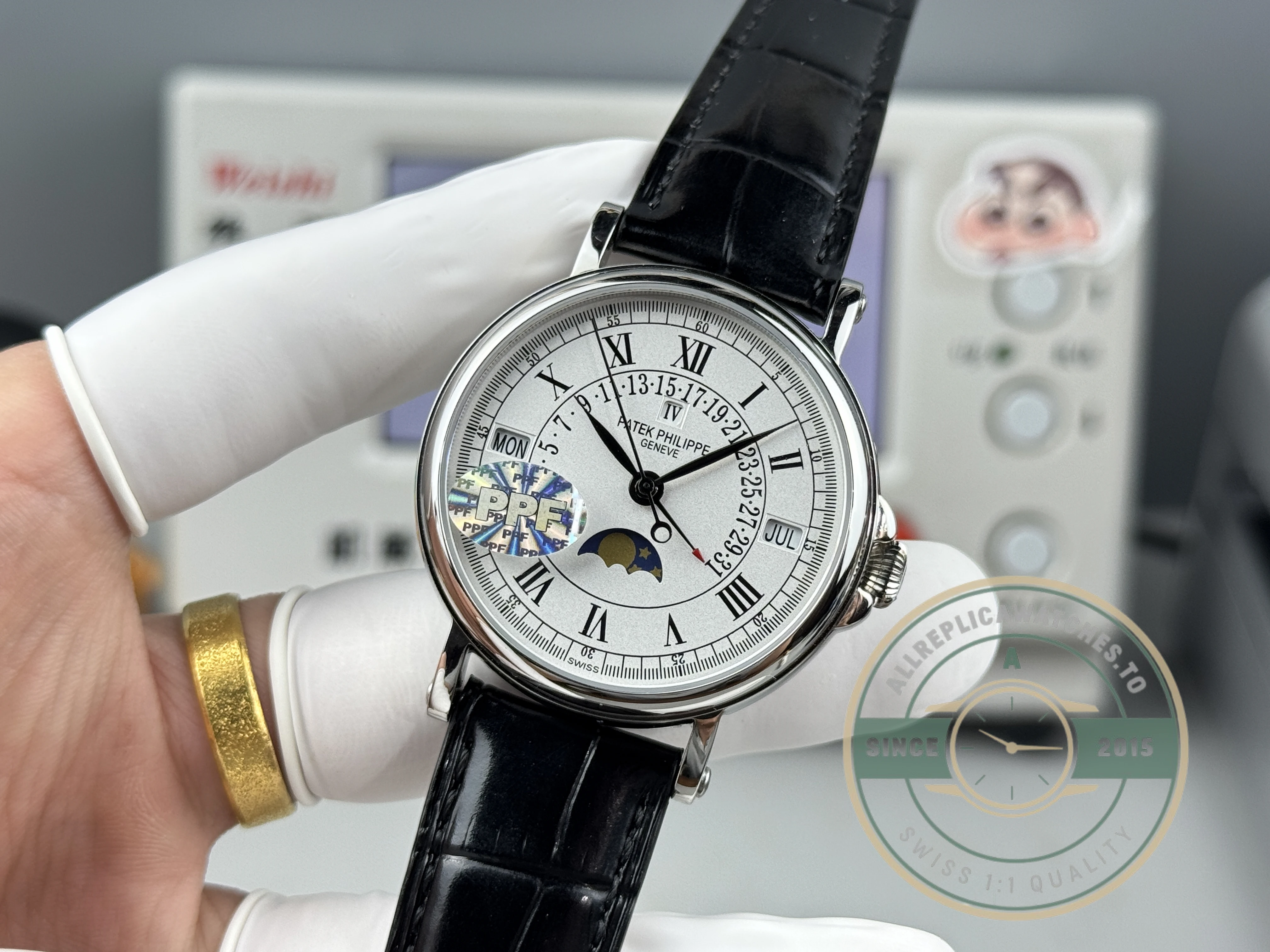 Replica Patek Grand Complication 5159 White Gold Perpetual Calendar - Budget Luxury Replica Watch