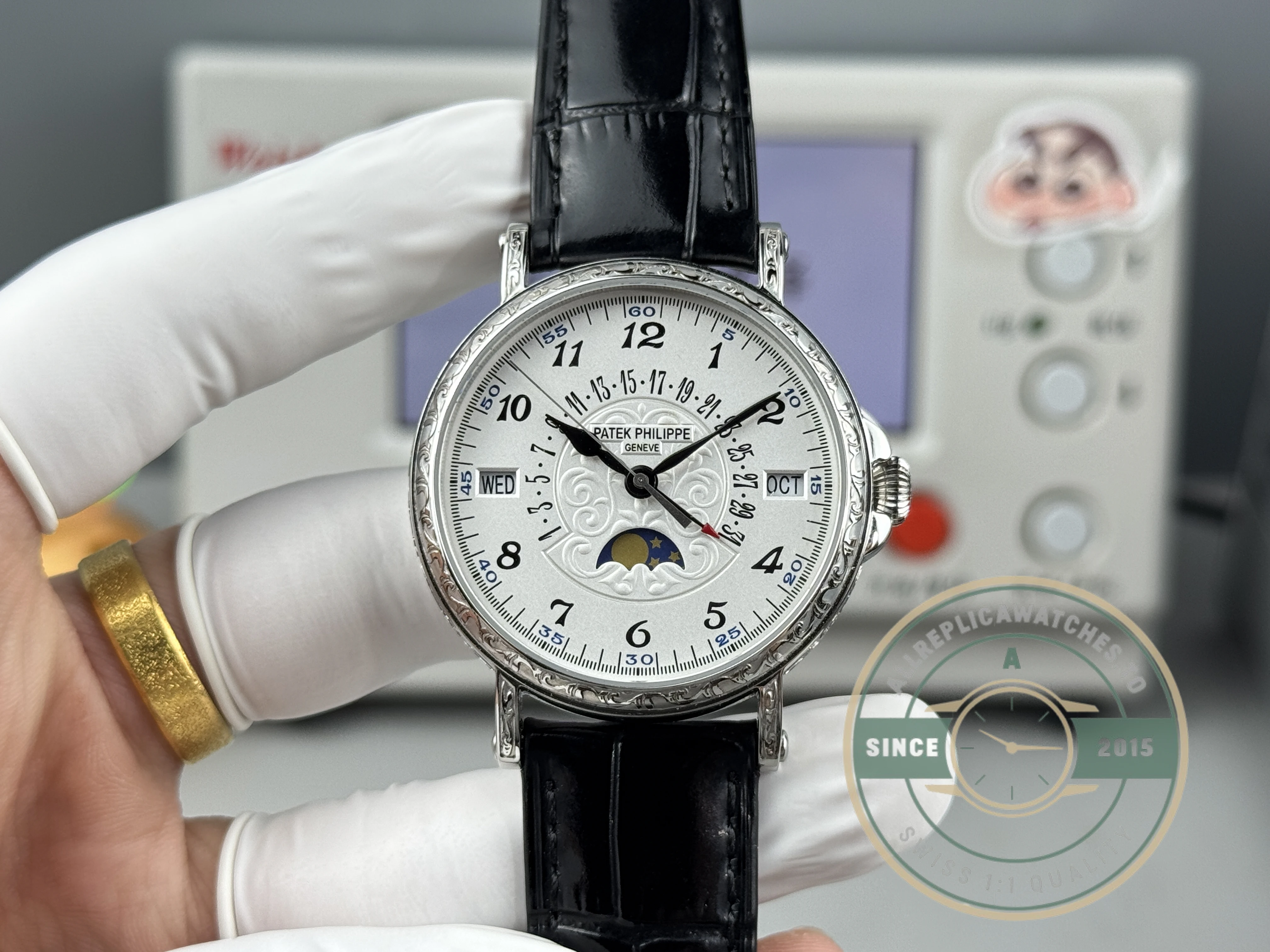 Replica Patek Grand Complication 5159 White Gold Perpetual Calendar - Best Quality Replica Watch